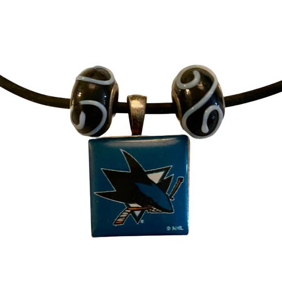 San Jose Sharks LifeTiles By Wincraft Choker Necklace - Picture 1 of 3